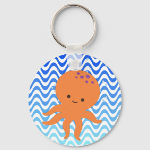 Llavero Dibujo animado de pulpo lindo