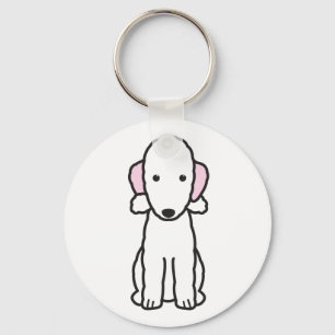Llavero Dibujo animado del perro de Bedlington Terrier