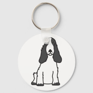 Llavero Dibujo animado del perro de cocker spaniel del