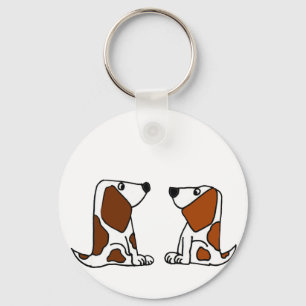 Llavero Dibujo animado divertido de los perros de perrito