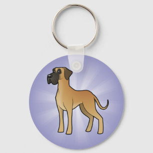 Llavero Dibujo animado great dane