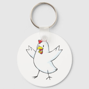 Llavero Dibujo animado rojo de la gallina