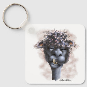 Llavero Dibujo de Alpaca Dementada