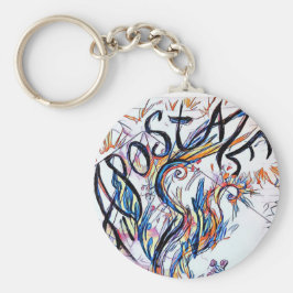 Llavero Dibujo de Doodle libre de color apostático