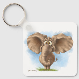 Llavero Dibujo de elefante lindo