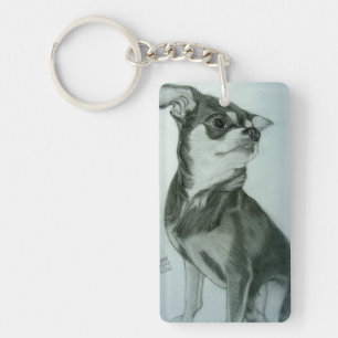 Llavero Dibujo de Guay Chihuahua Keychain de Carol Zeock