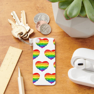 Llavero Dibujo de la forma del corazón garabateado por el 