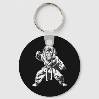 Llavero Dibujo de león de MMA Kickboxing Taekwondo León Ar