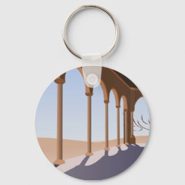 Llavero Dibujo de muros de arco