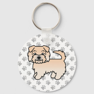 Llavero Dibujo de perro Norfolk Terrier Wheaten de dibujos