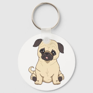 Llavero Dibujo De Pug De Pablo Fernandez Limited Edition