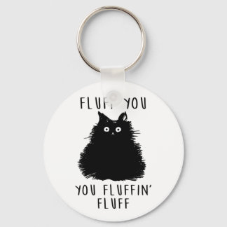 Llavero Dibujo de un gato negro