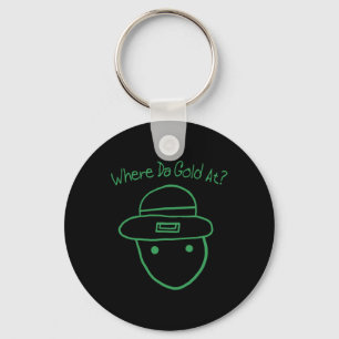 Llavero Dibujo divertido de duende aficionado meme irlandé