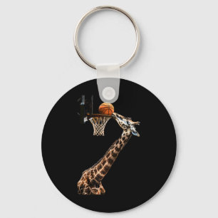 Llavero Dibujo Giraffe Esquema de Arte Animal Lover Slam D