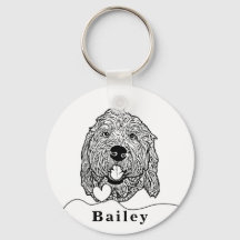 Dibujo personalizado del perro personalizado Golde