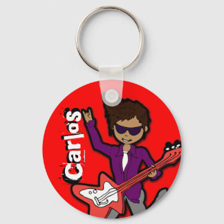 Llavero Dibujo rojo "Soy Rockstar" llamado keychain
