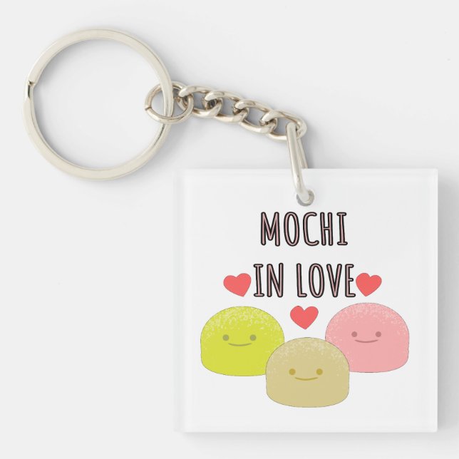 Llavero Dibujos de Personalizados de Mochi Cute (Frente)