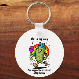 Llavero Dibujos Divertidos de Pickleball - Humor de Pickl
