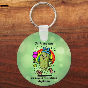Llavero Dibujos divertidos de Pickleball  - Humor de Pickl