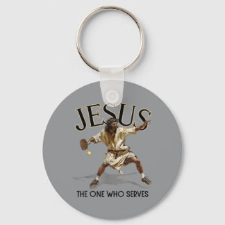 Llavero Dibujos Divertidos de Pickleball Jesús El Que Sirv