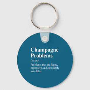 Llavero Diccionario de definición de problemas de champán
