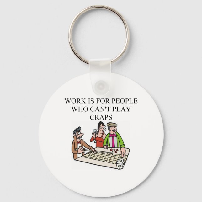 Llavero dice and  craps players (Anverso)