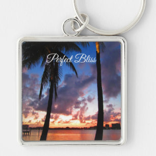 Llavero Dicha perfecta - puesta del sol en West Palm Beach