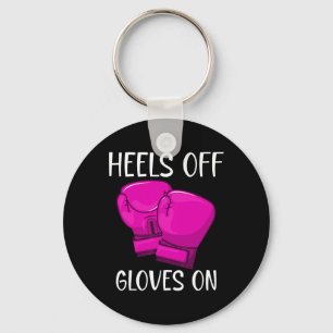 Llavero Dicho divertido de kickboxing Boxeo Tacones fuera