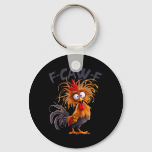 Llavero Dicho divertido F Caw F Pollo Gallo Meme Chiste