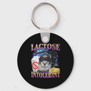 Llavero Dicho Divertido Gato Tonto Intolerante A La Lactos