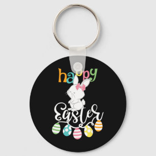 Llavero Dichos Felices de Pascua Huevo Groovy Conejito Con