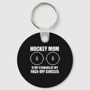 Llavero Diciendo divertido madre de hockey Deja de mirar m