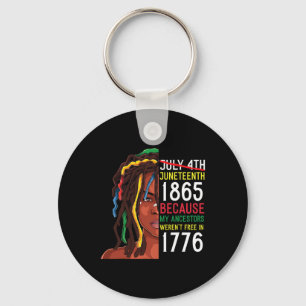 Llavero Diecinueve° Día de Ancestros Libre 1776 Julio 4 Ne
