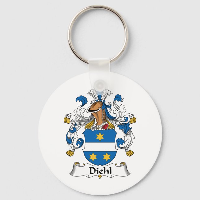 Llavero Diehl Family Crest (Anverso)