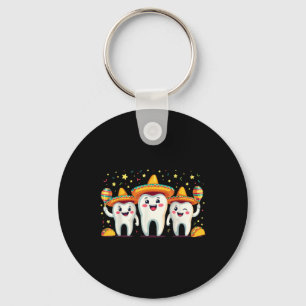 Llavero Diente mexicano gracioso Cinco De Mayo Dentista De