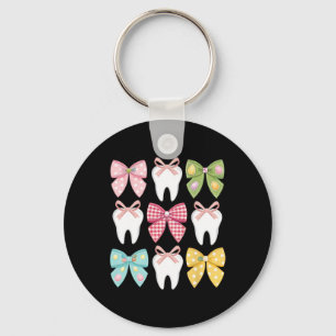 Llavero Dientes de lazo de Pascua lindos Equipo dental Den
