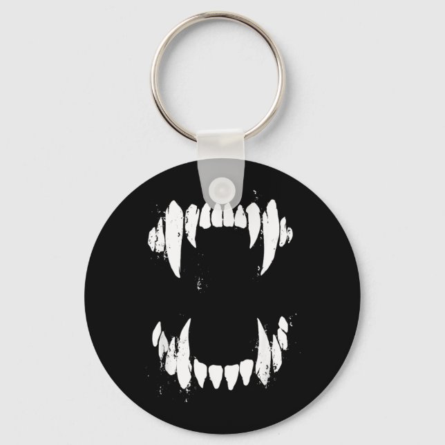 Llavero Dientes de Lobo Perro Vampiro Monstruo Terror de H (Anverso)