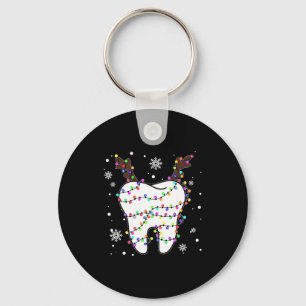 Llavero Dientes de reno divertidos higiene dental árbol de