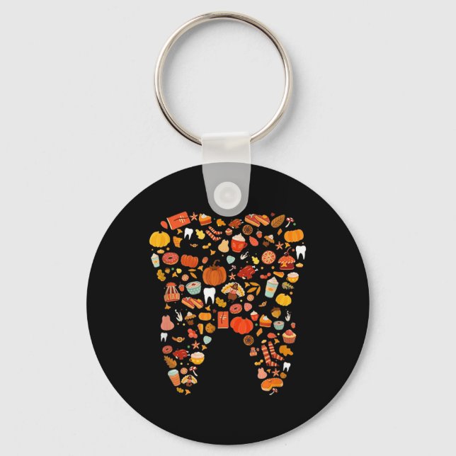 Llavero Dientes Dientes Felices Caída Todos Dentarios Grac (Anverso)