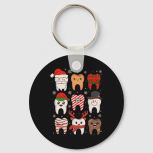 Llavero Dientes divertidos de Navidad dental dientes lindo