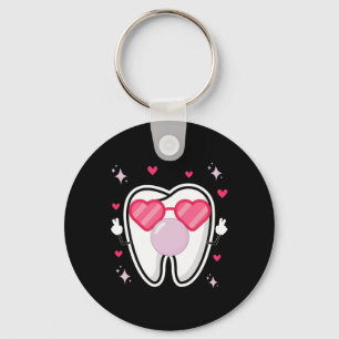 Llavero Dientes Lindos Corazón Gafas Soplando Chicle Equip