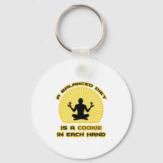 Llavero Dieta equilibrada: cookie en cada mano