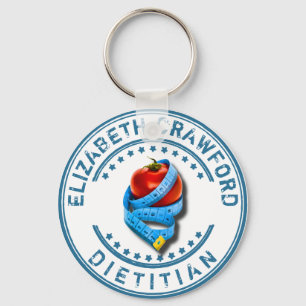 Llavero Dietólogo Dietista Médica Con Cinta De Medición