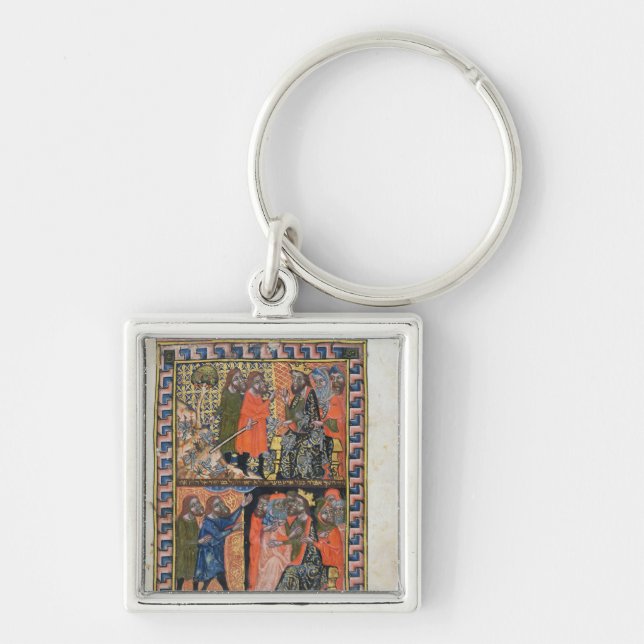 Llavero Diez plagas de Egipto TtoB; la plaga de (Frente)