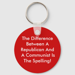Llavero Diferencia Entre Un Republicano Y Un Comunista