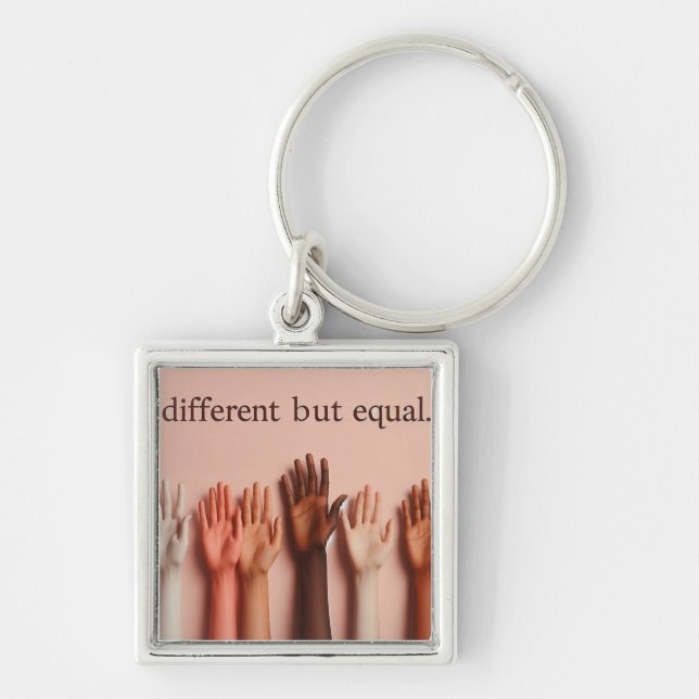 Llavero Different but Equal / Diferentes, mas iguais  (Frente)
