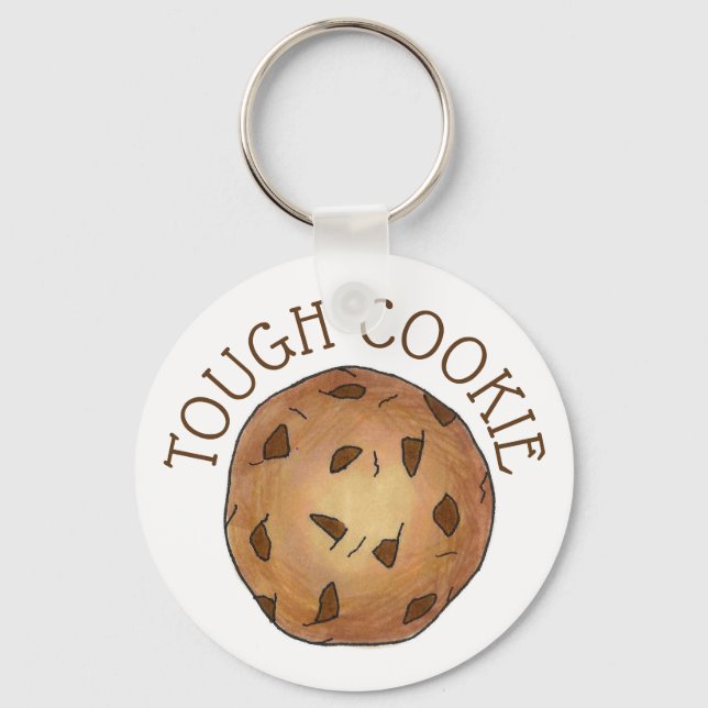 Llavero DIFÍCIL COOKIE Chocolate Chip Baker Foodie Postre (Anverso)