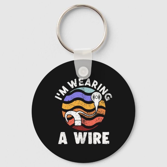 Llavero Difícil De Escuchar Diversas Conversaciones de ASL (Anverso)