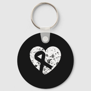 Llavero Difunde Amor Con Corazón Gráfico Y Cinta De Cáncer