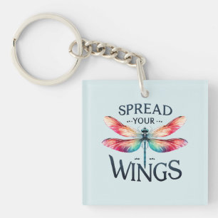 Llavero Difunde tus alas - Dragonfly artístico